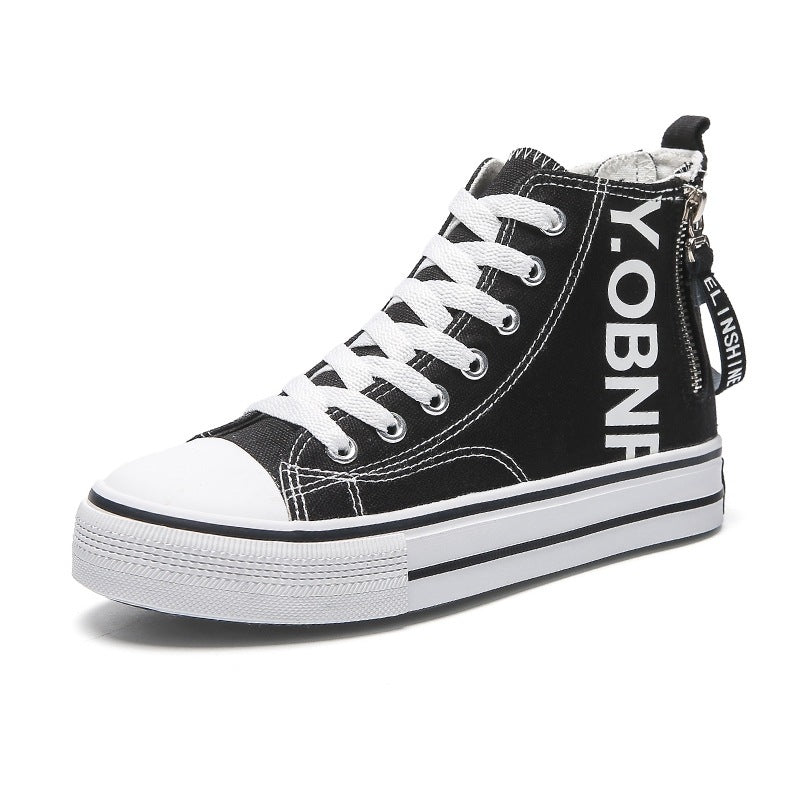 New High-top Canvas Shoes For Women - Belvar