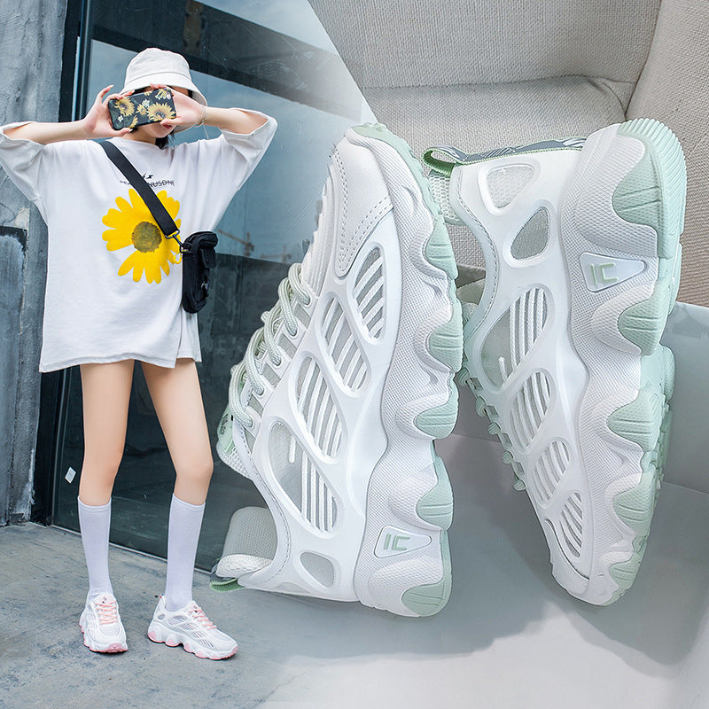 Fashion Ladies Mesh Breathable Daddy Women's Shoes - Belvar