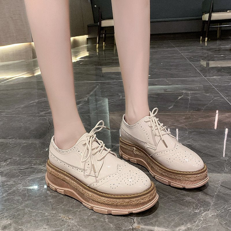 Lace-up Tassel Platform Shoes Women - Belvar