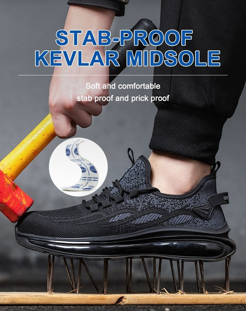 Lightweight Breathable Steel Toe Cap Safety Shoes Protective Footwear - Belvar