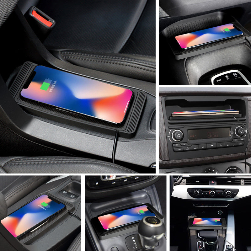 Wireless Car Charger, Fast Charging Board with USB Connector, Short Circuit Protection, Non-slip Phone Charging Pad, Without Battery