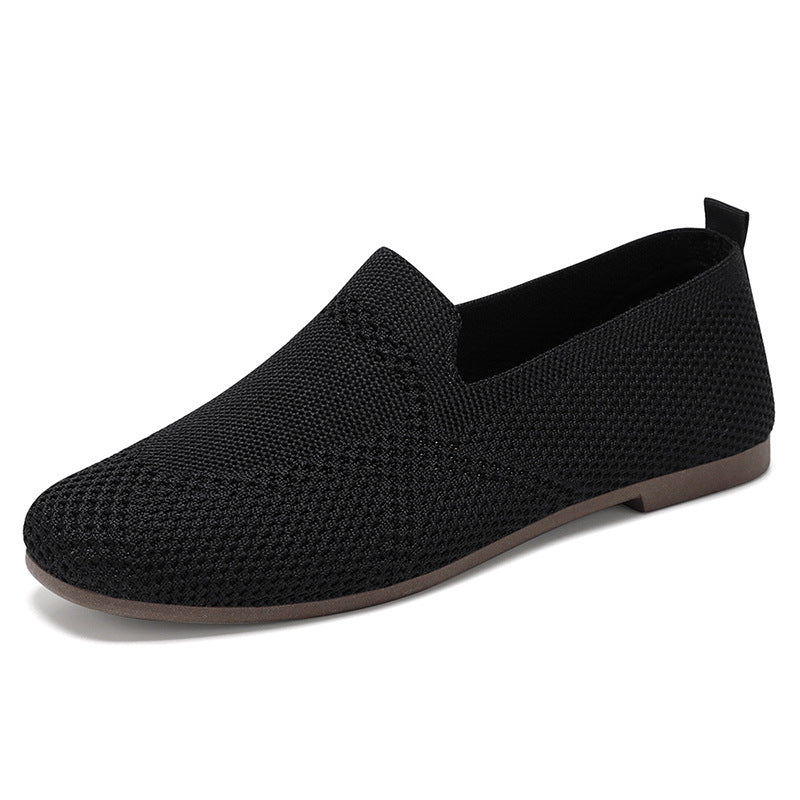 Flyknit Shoes Casual Flat Shoes Women - Belvar