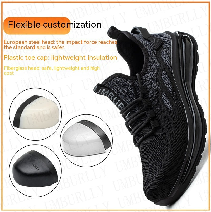 Lightweight Breathable Steel Toe Cap Safety Shoes Protective Footwear - Belvar