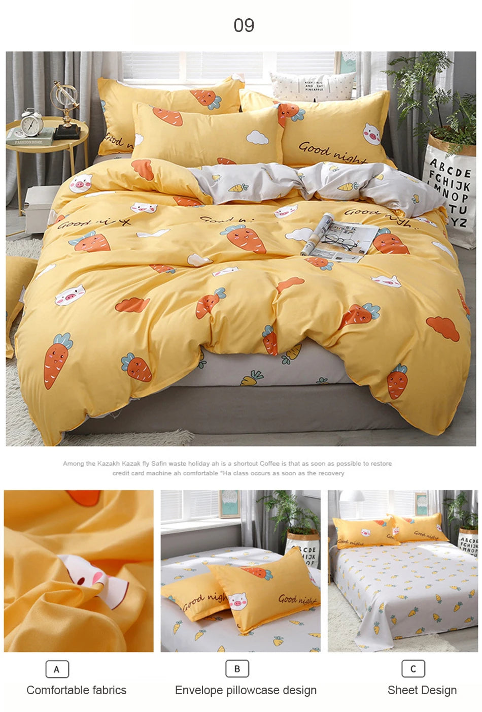 3/4pcs Bedding Set Pink Strawberry Fashion Bed Sheets Queen Size Luxury Bedding Set bed Sheet Sets Duvet Cover Set King Size