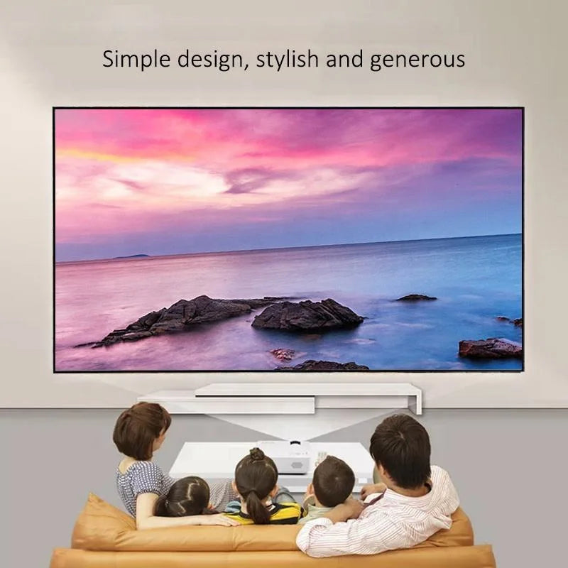 Seeball 100 Inch Fresnel Projector Screen 16:9 4K HD Long Throw Hrad Screen ALR Fixed Frame Projector Screen