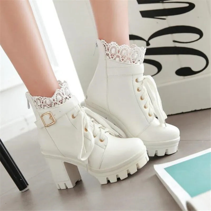 High Heels for Women ELEGANT Sweet Fashion British Style Slip-On 12CM Thin Heels Pointed Toe Office Career Women Shoes Gold 46 - Belvar