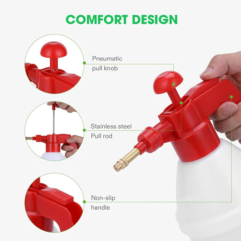 0.8-3L Hand Pressure Sprayer Air Pump Spray Bottle for Gardening Car Cleaning Disinfection Water Sprayer Garden Irrigation Tools