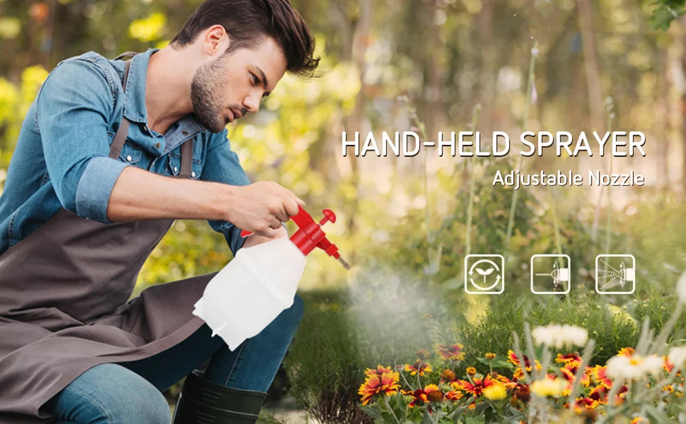 0.8-3L Hand Pressure Sprayer Air Pump Spray Bottle for Gardening Car Cleaning Disinfection Water Sprayer Garden Irrigation Tools
