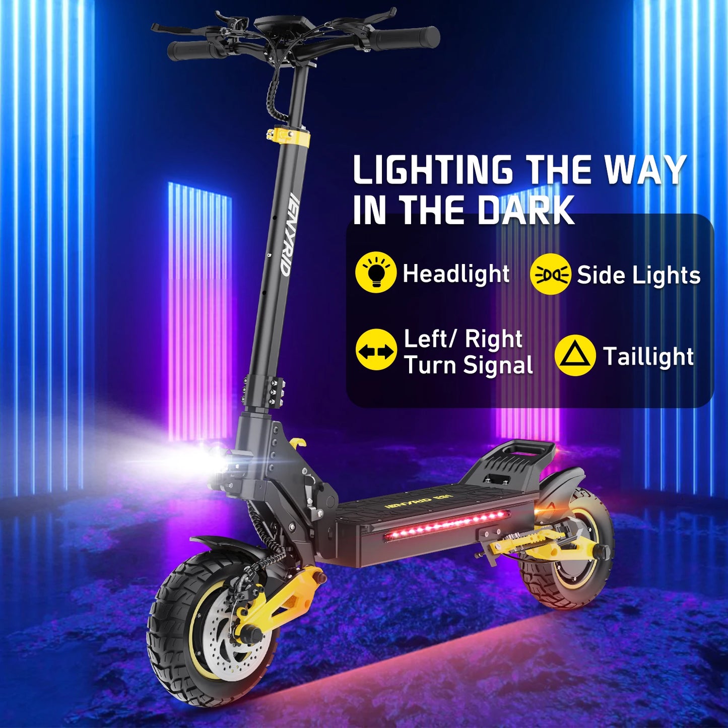 UK US EU Stock Fast Foldable Off Road Adult Smart LCD IENYRID ES1 2400W Dual Motor Electric Scooter