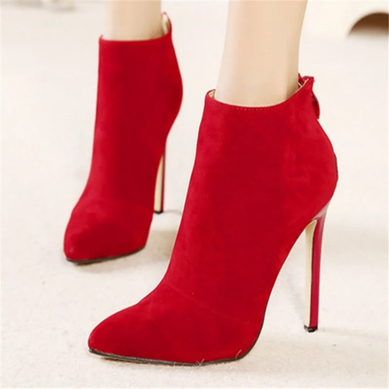 High Heels for Women ELEGANT Sweet Fashion British Style Slip-On 12CM Thin Heels Pointed Toe Office Career Women Shoes Gold 46 - Belvar