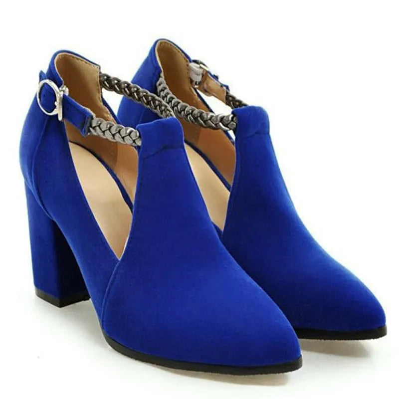High Heels for Women ELEGANT Sweet Fashion British Style Slip-On 12CM Thin Heels Pointed Toe Office Career Women Shoes Gold 46 - Belvar