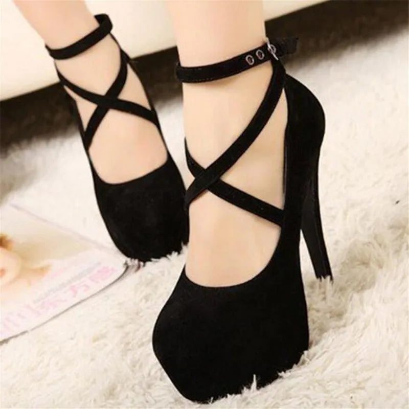 High Heels for Women ELEGANT Sweet Fashion British Style Slip-On 12CM Thin Heels Pointed Toe Office Career Women Shoes Gold 46 - Belvar