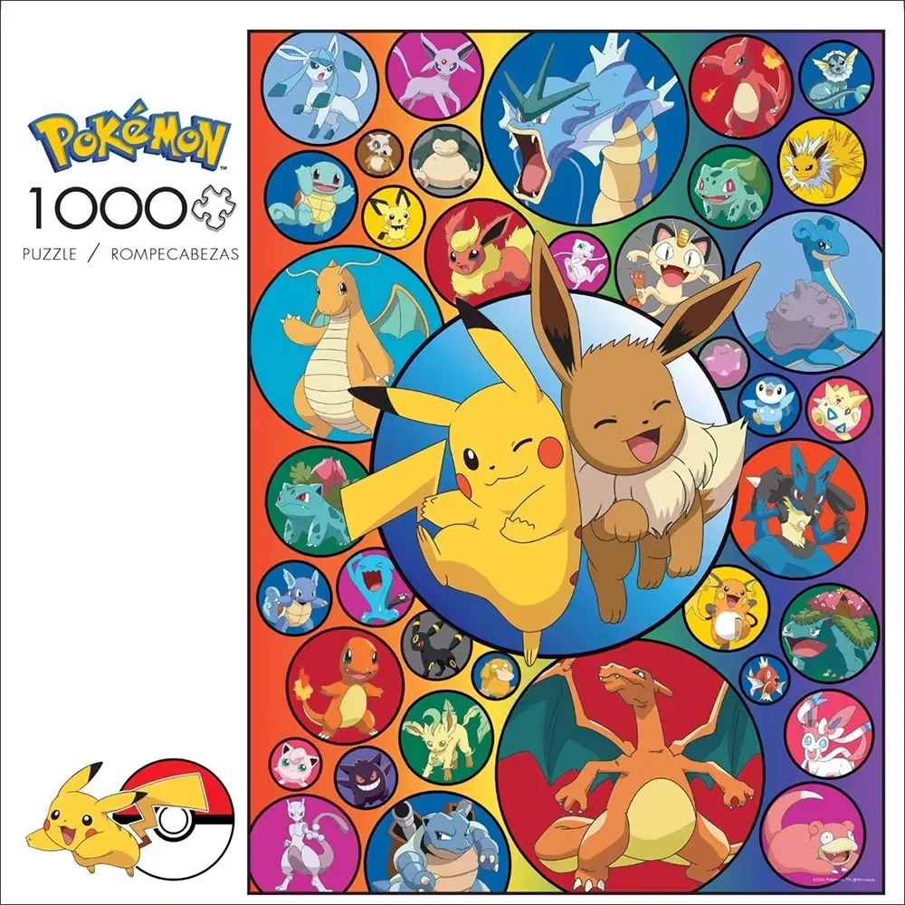 Sold 500, 1000, 2000 Pieces Children's Cartoon Pocket Monsters Paper Puzzles Custom Kids Educational Jigsaw Puzzles