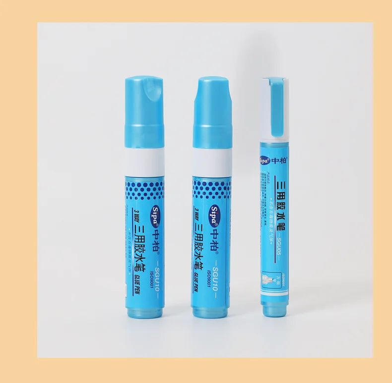 1pcs Creative Large Capacity Solid Glue Pen Cute Three-Purpose Fast Dry Glue Pen DIY Super Strong Glue Stick Stationery Supplies