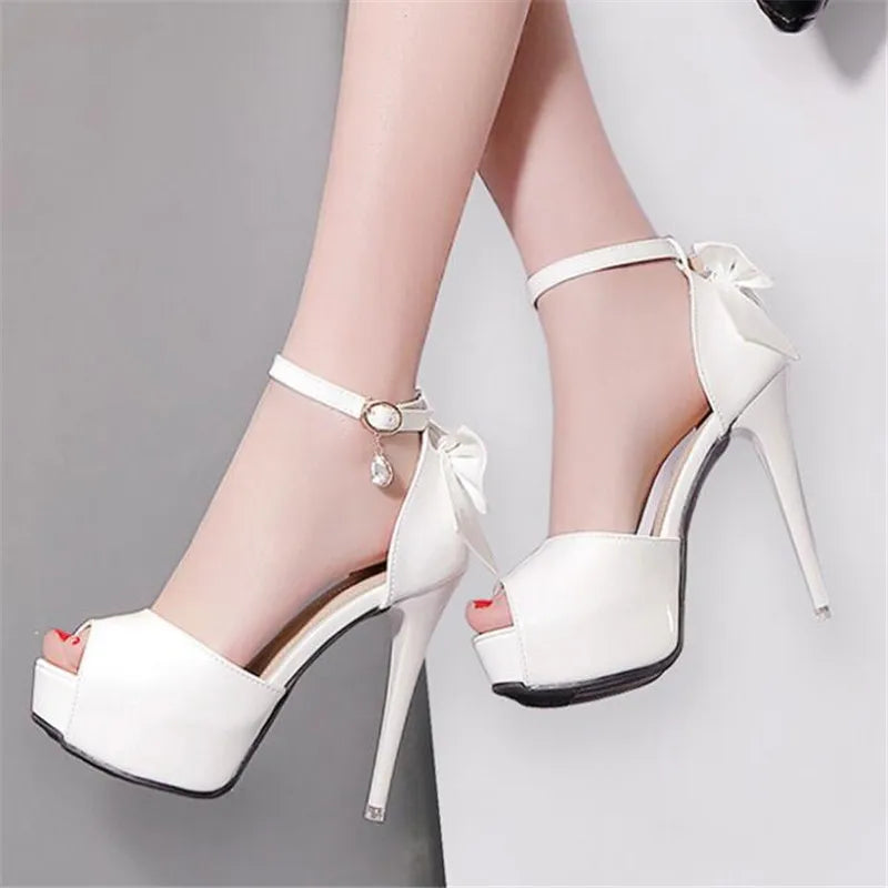 High Heels for Women ELEGANT Sweet Fashion British Style Slip-On 12CM Thin Heels Pointed Toe Office Career Women Shoes Gold 46 - Belvar