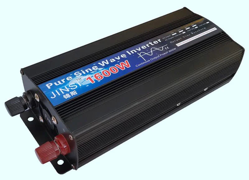 Pure Sine Wave Inverter 1000W 1600W 2000W DC 12V / 24V AC 110V 220V 50Hz 60Hz Power Inverter Home Car Converter Solar Energy
