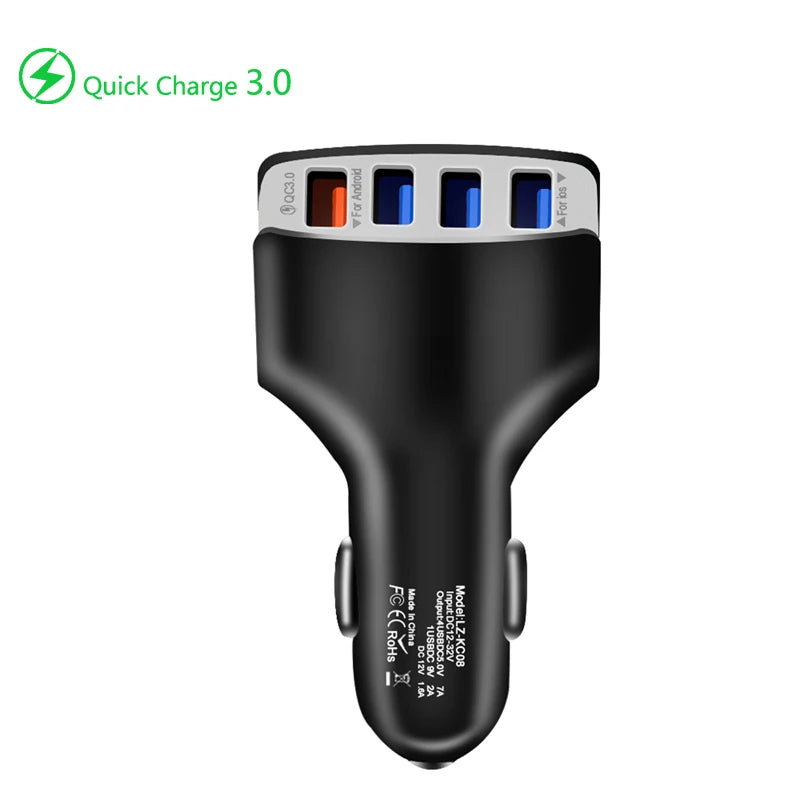 3.1A Dual USB Car Charger 2 Port LCD Display 12-24V Cigarette Socket Lighter Fast Car Charger Power Adapter Car Styling