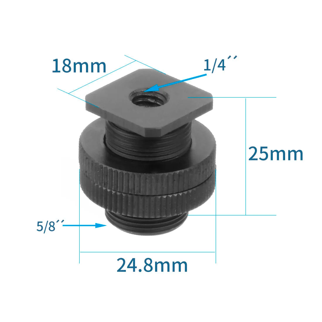 1/4 3/8 5/8"-27 M6 M5 M4 M10 Screw Converter Adapter Male Female for Tripod Microphone Flash Lights Projector SLR Camera Mount