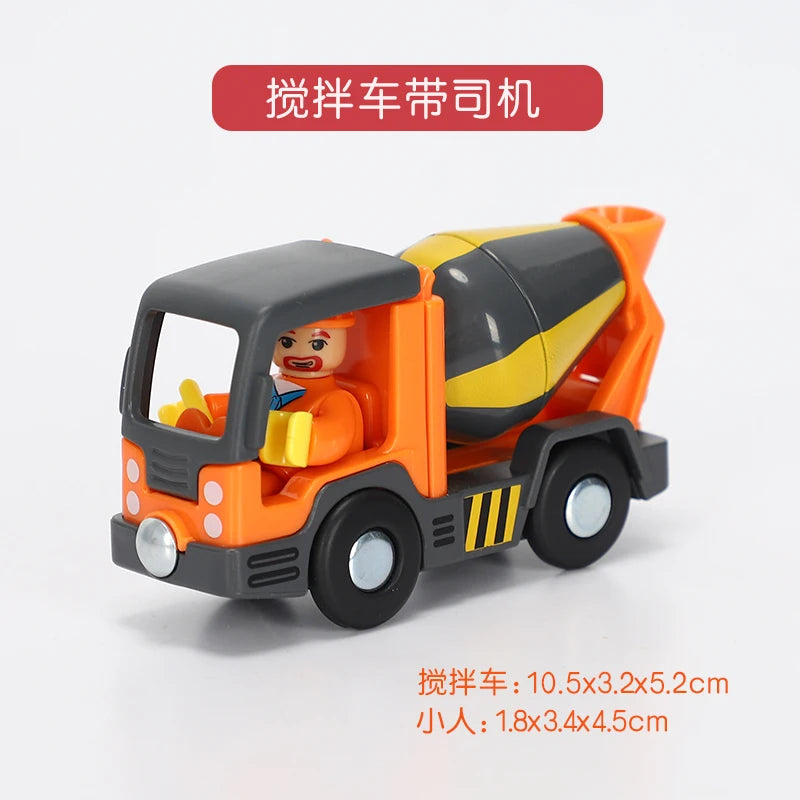 Variety of Optional Rail Car Utility Vehicles Aircraft Compatible with All brands Wooden Tracks Trains Children Car Toy Gifts