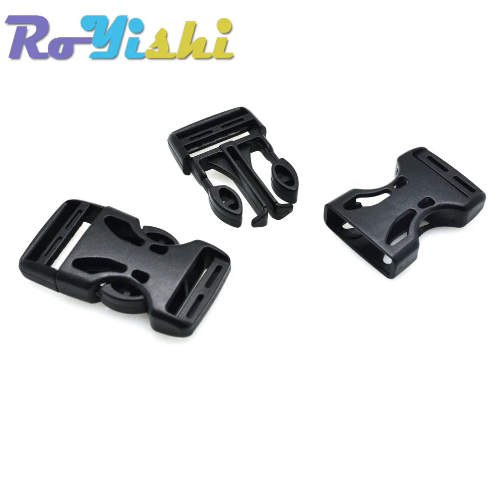 10 Pcs/Pack Plastic 5/8" 3/4" 1" 1-1/4" 1-1/2" 2" Adjustable Buckle For Backpack Straps Luggage Webbing