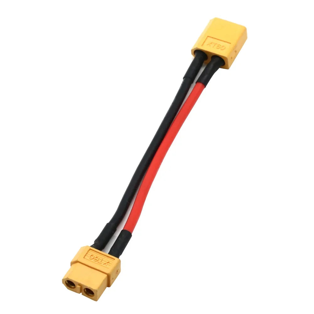 Silicon wire XT60 parallel battery connector male/female cable double extension Y splitter/RC battery motor with 3 way 14AWG