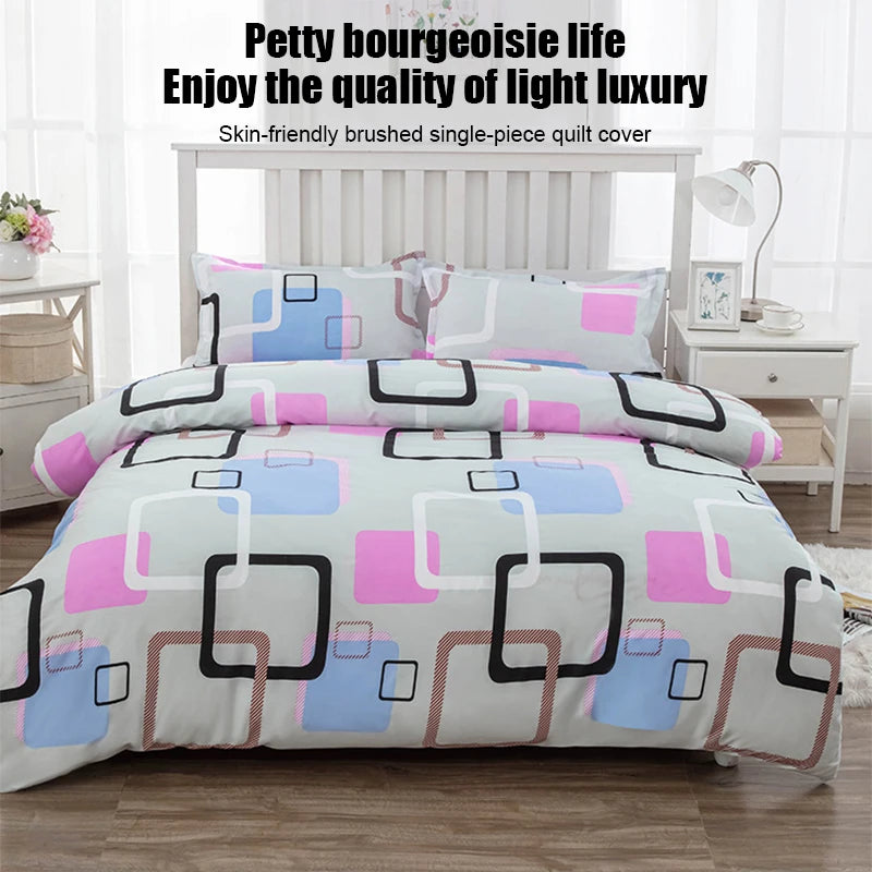 1pcs Geometric Pattern Bedding Fashion Printed Quilt Cover Multi Size Bed Sheets Soft Breathable Duvet Covers 이불커버