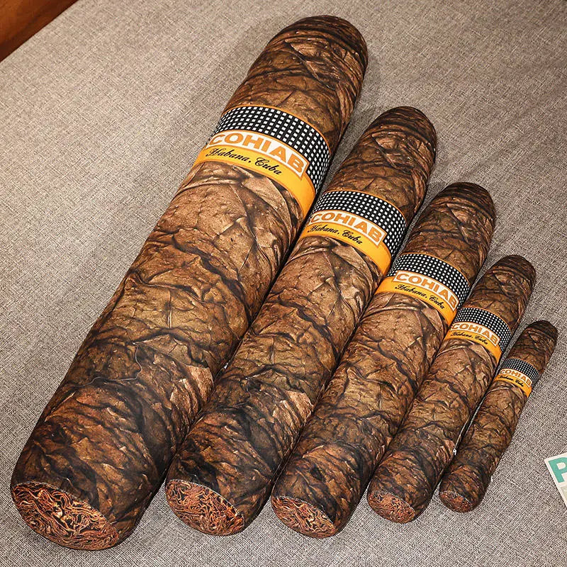 35-110cm Realistic Cigar Plush Toys Stuffed Pillow Cigarette Plush Sleeping Cushion Home Decor Boyfriend Birthday Gift