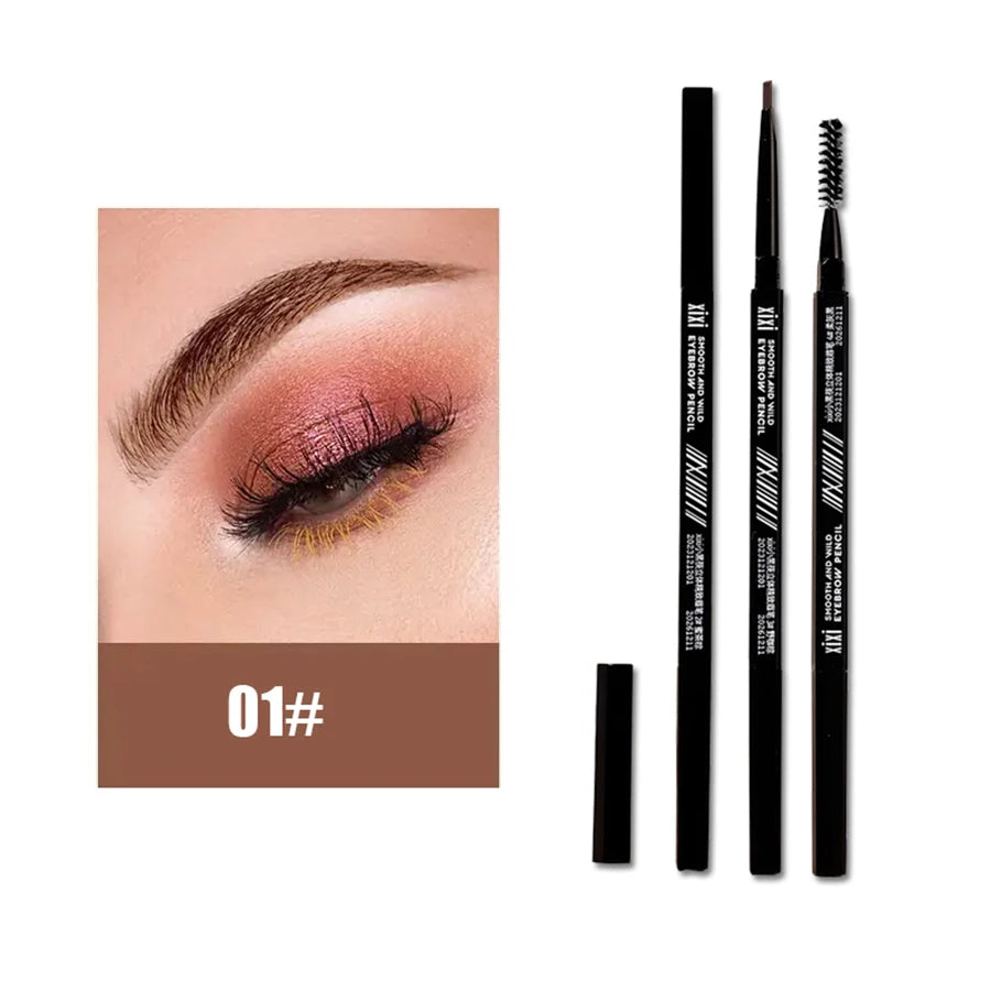 1 PCS Black chopsticks 3D eyebrow pencil waterproof and non-smudged color
