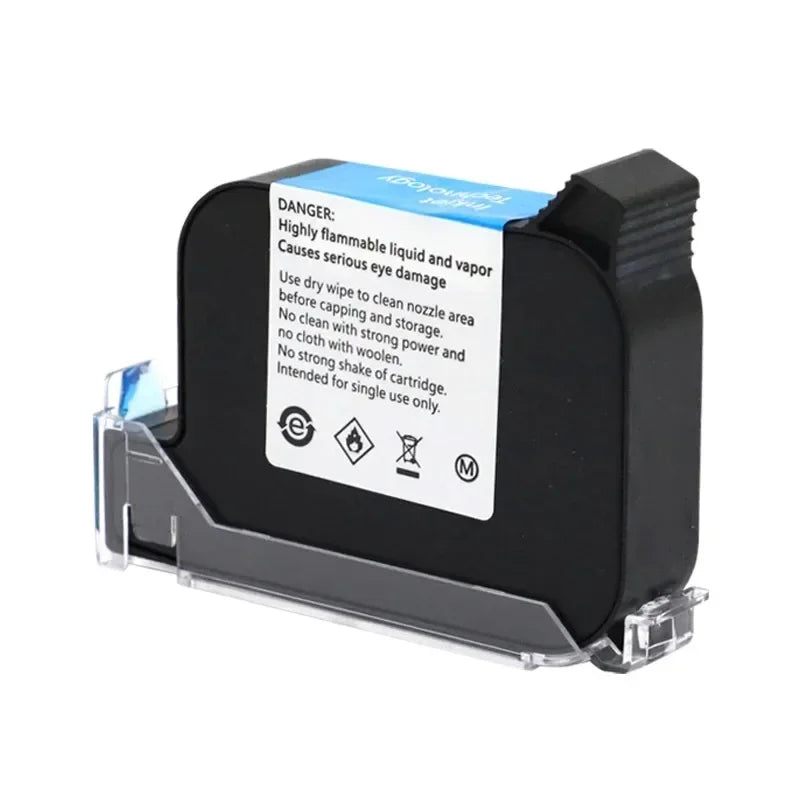 1pcs JS12 JS12M 600DPI 12.7mm Handheld thermal inkjet Printer Fast Dry Eco Solvent Ink Cartridge