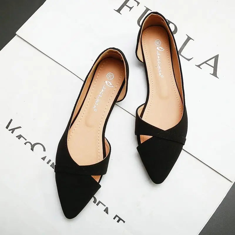 Shoes for Women Evening Woman Flats Pointed Toe Pink Slip-on Popular Elegant and Fashionable Summer 2024 High Quality Fashion 39 - Belvar