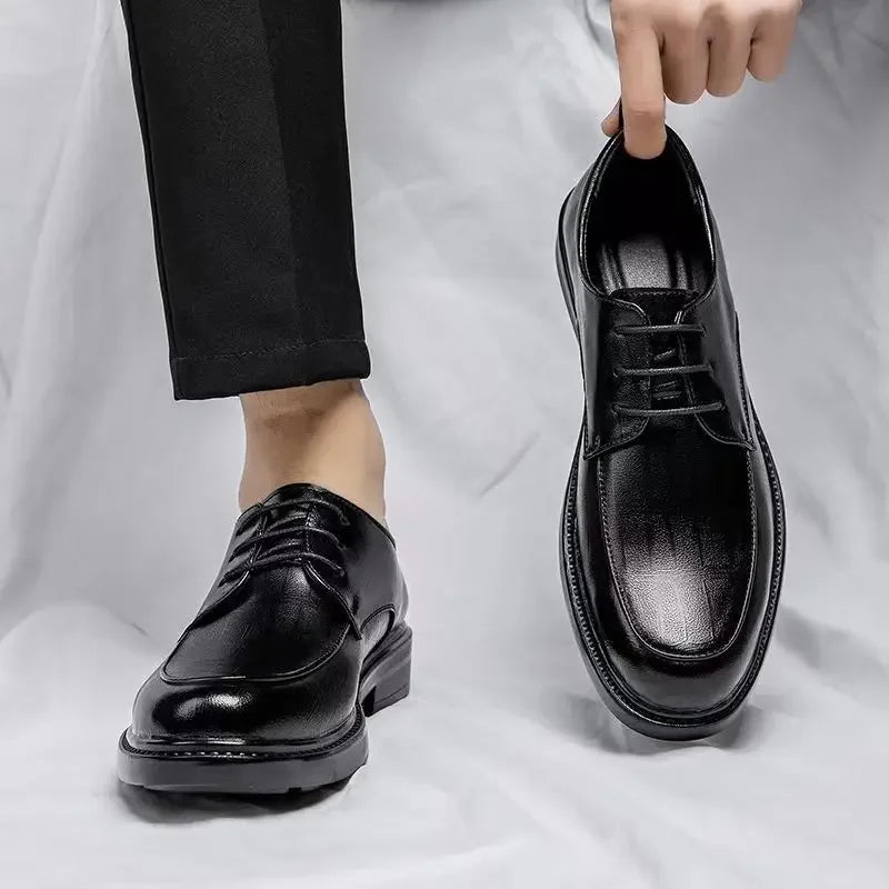 Social Shoe for Men New Dress Shoes Man Business Official 2024 Style Footwear Gentleman Cheap Liquidation Elegant and Classic 39 - Belvar