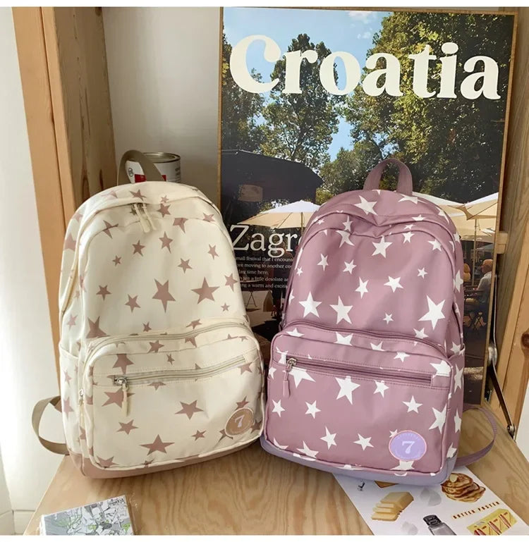 Star Backpack for Women Men 17 Inch Star Laptop Backpack College Bag Cute Travel Backpack Student Back To School Casual Bookbag
