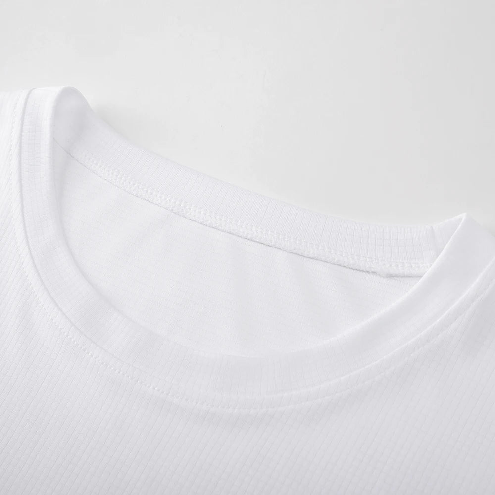 1 Piece Men's Short Sleeve Undershirt Man Athletic T-Shirt Quick Drying Lightweight Silk Underwear For Running Training Fitness