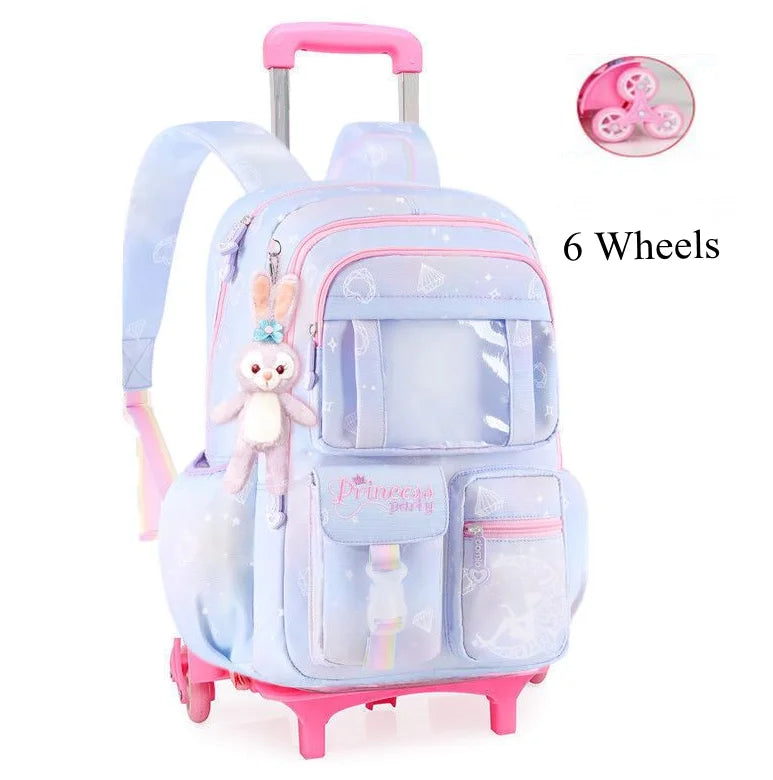 School Rolling backpack Bags school wheeled backpack for girls kids School trolley bag for girls school bag wheels for girls
