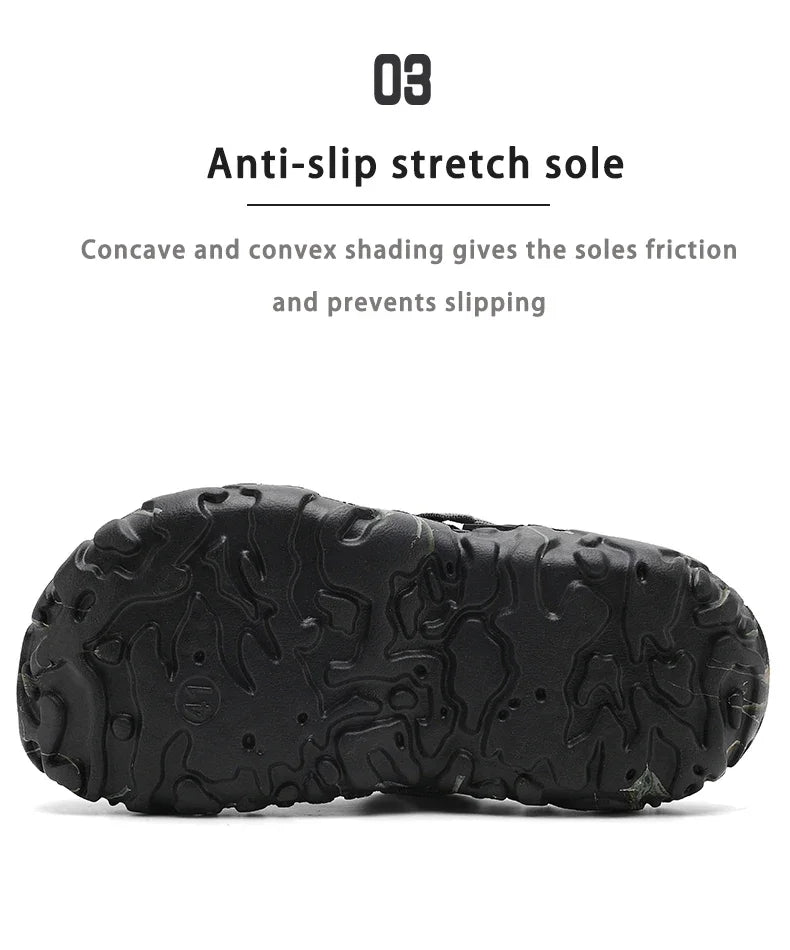 2025Men Slippers High Quality Classic Outdoor Anti-Slip Garden Shoes Lightweight Fashion Casual Sandals Sandals for Men Platform - Belvar