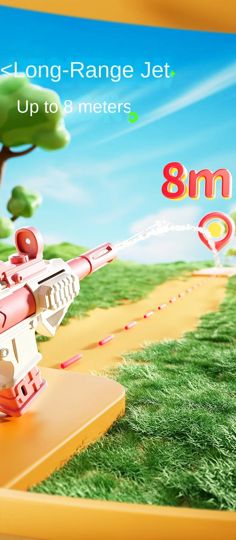 Summer Water Gun M416 non Electric Pistol High-pressure Full Automatic Shooting Water Beach Toy Gun For kid Children Boys Girls