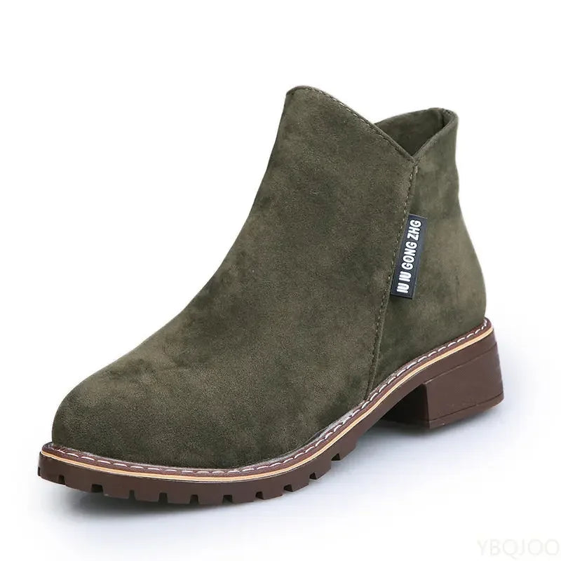 Shoes Women 2022 Fashion Thick Sole Ankle Boots Comfortable Plus Size Snow Boots for Women Female Platform Boots Botas De Mujer - Belvar