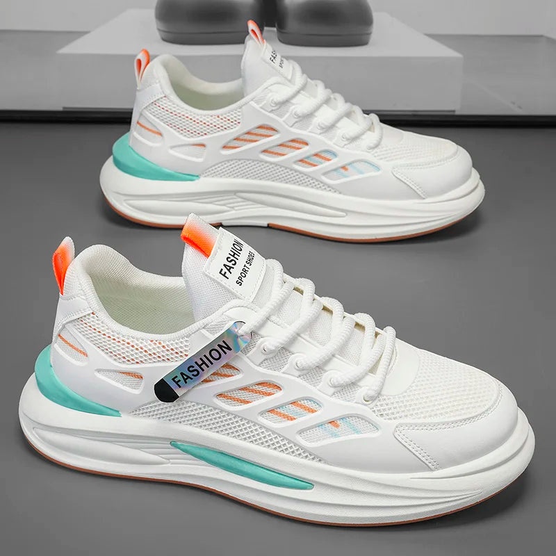Shoes Men's 2025 Autumn New Lightweight Non-slip Fashion Trend All-match Casual Soft Bottom Shock Absorption Running Sports - Belvar
