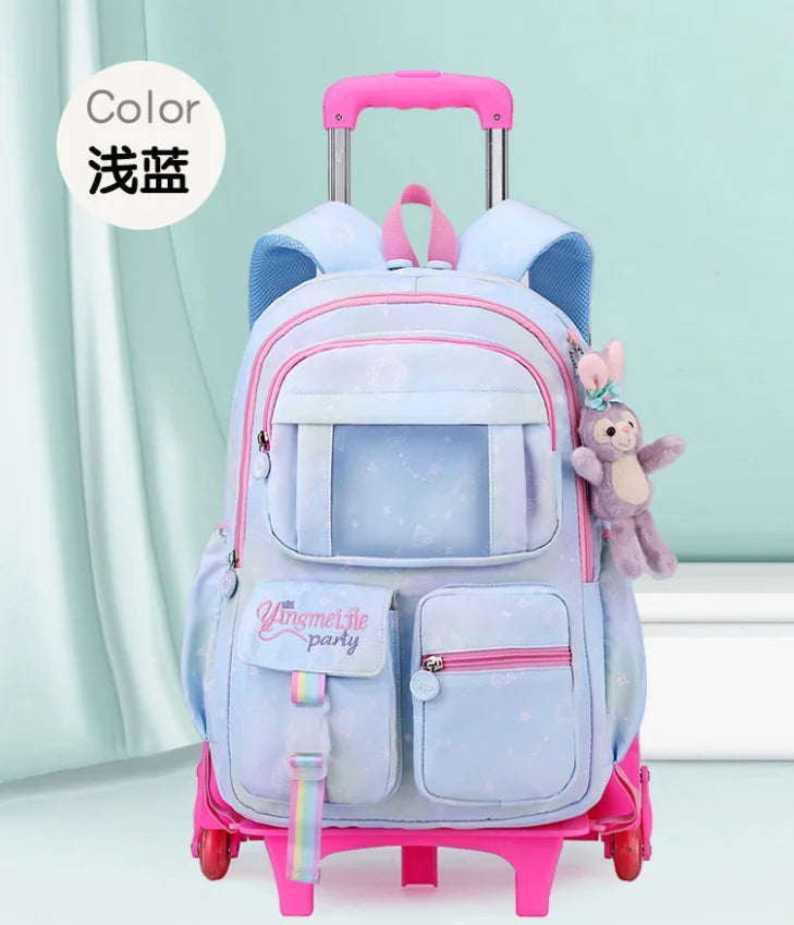 School Rolling backpack Bags school wheeled backpack for girls kids School trolley bag for girls school bag wheels for girls