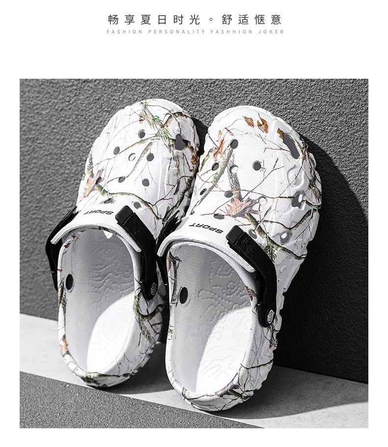 2025Men Slippers High Quality Classic Outdoor Anti-Slip Garden Shoes Lightweight Fashion Casual Sandals Sandals for Men Platform - Belvar