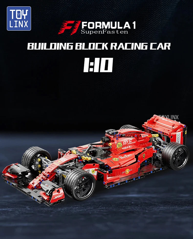 ToylinX F1 RC Race Cars Building Sets MOC Remote Control Building Blocks Car Cool Collectible Model Car Kits Toys Christmas Gift