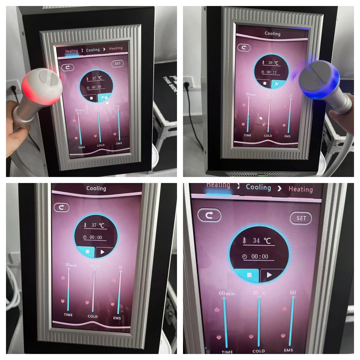 Professional Dual-Temperature Skin Contouring Device Portable Body Firming Equipment CE Certified Non-Invasive Cooling Tech