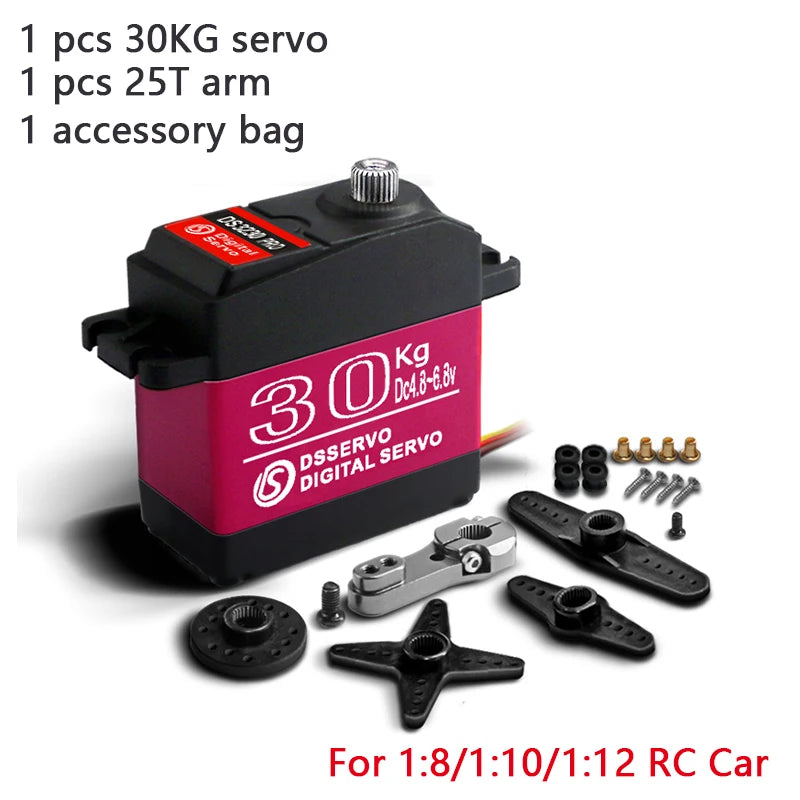 1X Waterproof Servo 20Kg 25Kg 30Kg 35Kg 40Kg High Speed servo Metal Gear Digital Servo RC Baja Servo For 1/8 1/10 Scale RC Cars