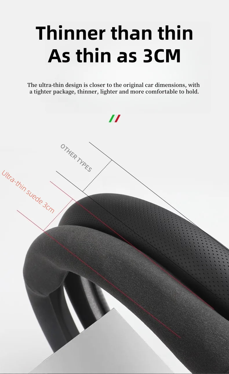 Car Steering Wheel Cover for Renault Megane RS Vision Z Scenic Clio Laguna 2 3 4 5 Kangoo Fluence Megane Trafic Talisman Twingo - Belvar
