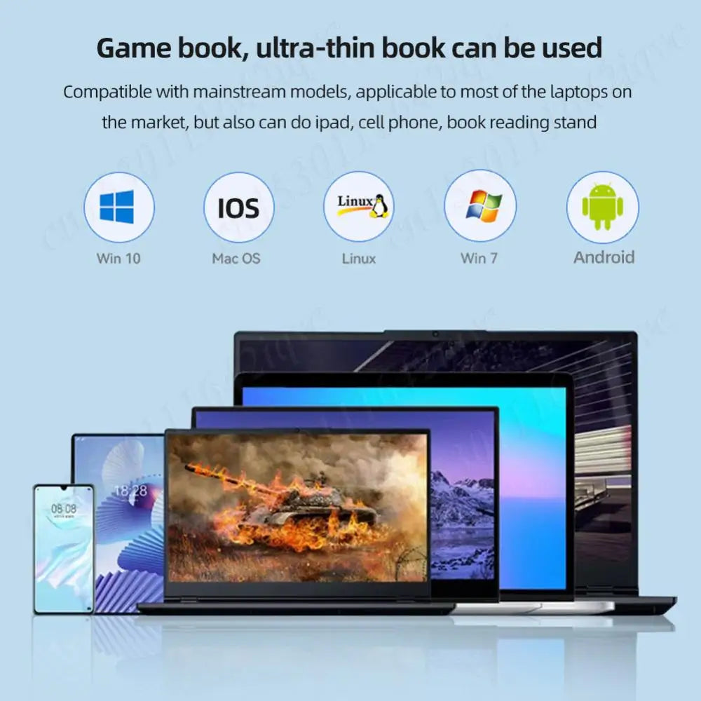 Type C Docking Station Aluminum Alloy USB C Docking Station Laptop Stand USB3.0 PD RJ45 USB Hub Adapter Dock for Laptop Tablet