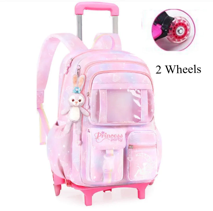 School Rolling backpack Bags school wheeled backpack for girls kids School trolley bag for girls school bag wheels for girls