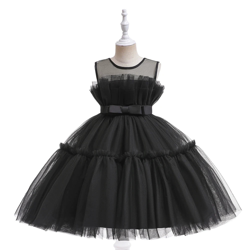 2022 Baby Dress For Girls Kids Wedding Bridesmaid Dresses Toddler Tulle Birthday Princess Party Dress Infant Outfits Vestidos