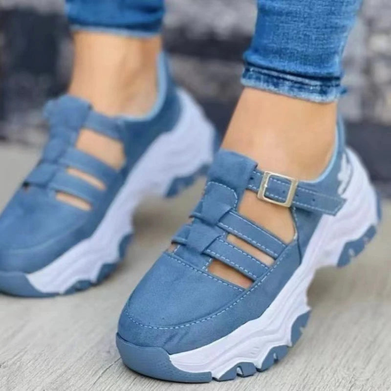 New Thick-soled Shoes Comfortable Women Sandals Fashion Womens Shoes Versatile Hollow Casual Sandals Summer Zapatos Para Mujeres - Belvar