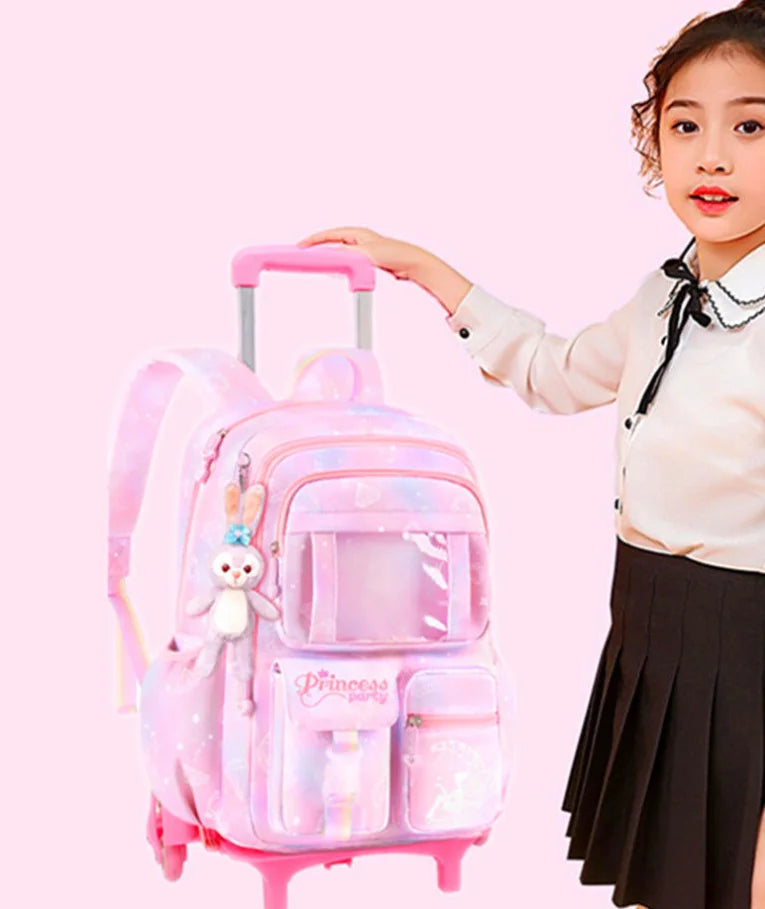 School Rolling backpack Bags school wheeled backpack for girls kids School trolley bag for girls school bag wheels for girls