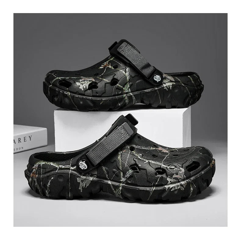 2025Men Slippers High Quality Classic Outdoor Anti-Slip Garden Shoes Lightweight Fashion Casual Sandals Sandals for Men Platform - Belvar